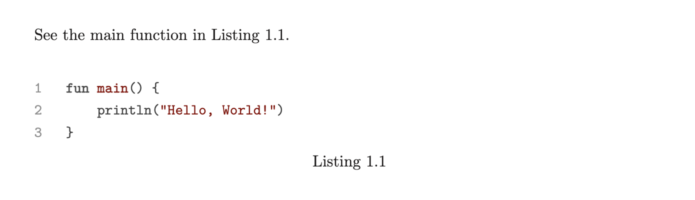 Code blocks