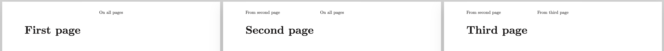 Scoped page margins